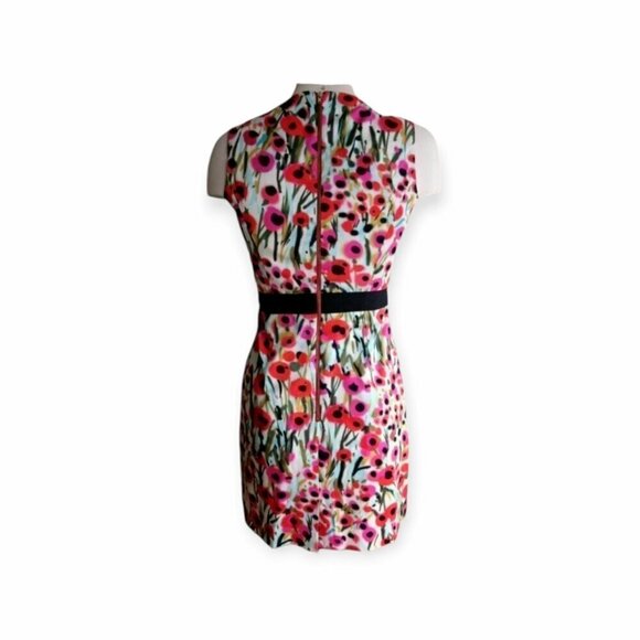 Milly Poppy Floral Sheath Dress Wedding Guest Garden Party Multicolor NWT - Picture 6 of 13